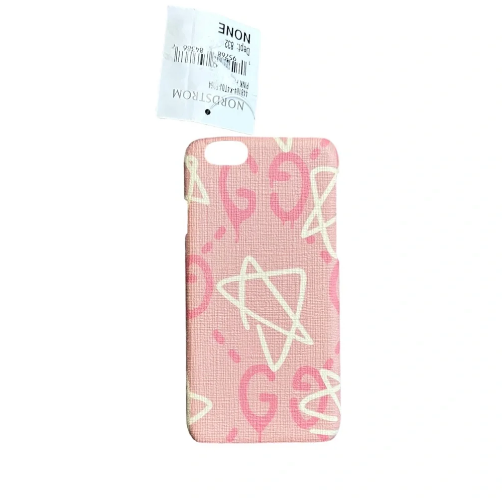 NEW GUCCI GG Ghost iPhone 7 Case pink/ white